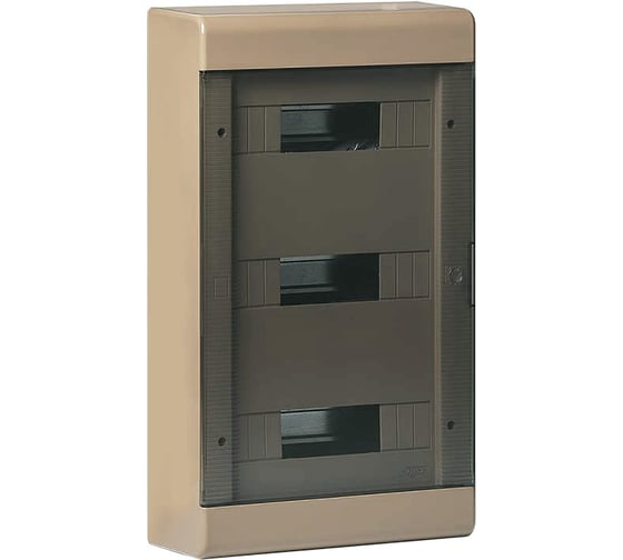 Изображение товара Щиток открытой проводки Рувинил Тусо на 36 модулей с дверцей 520x303x117,5 мм бежевый 68036БЖ