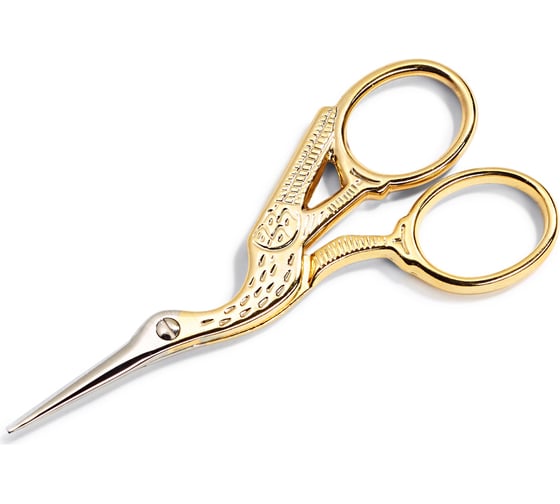 Изображение товара Ножницы для вышивки PRYM Аист 90 мм 611445 под золото 561790