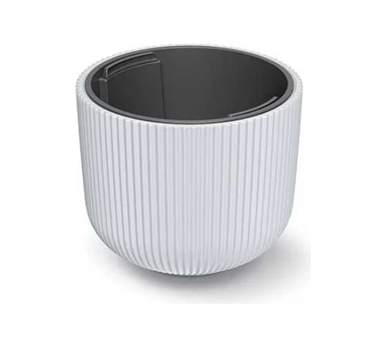 Изображение товара Кашпо Prosperplast d BML240-S449 MILLY d 24 h 19,7 см 4,5 л белый с вкладышем 069936