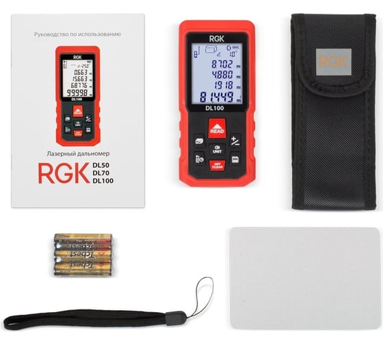 Изображение товара Лазерный дальномер с угломером RGK DL100 4610011875076