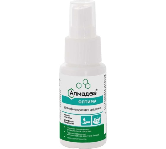 Изображение товара Бесспиртовой кожный антисептик АЛМАДЕЗ Оптима 50 мл, спрей АО-540