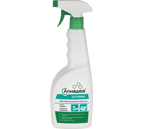 Изображение товара Бесспиртовой кожный антисептик АЛМАДЕЗ Оптима 750 мл, триггер АО-544