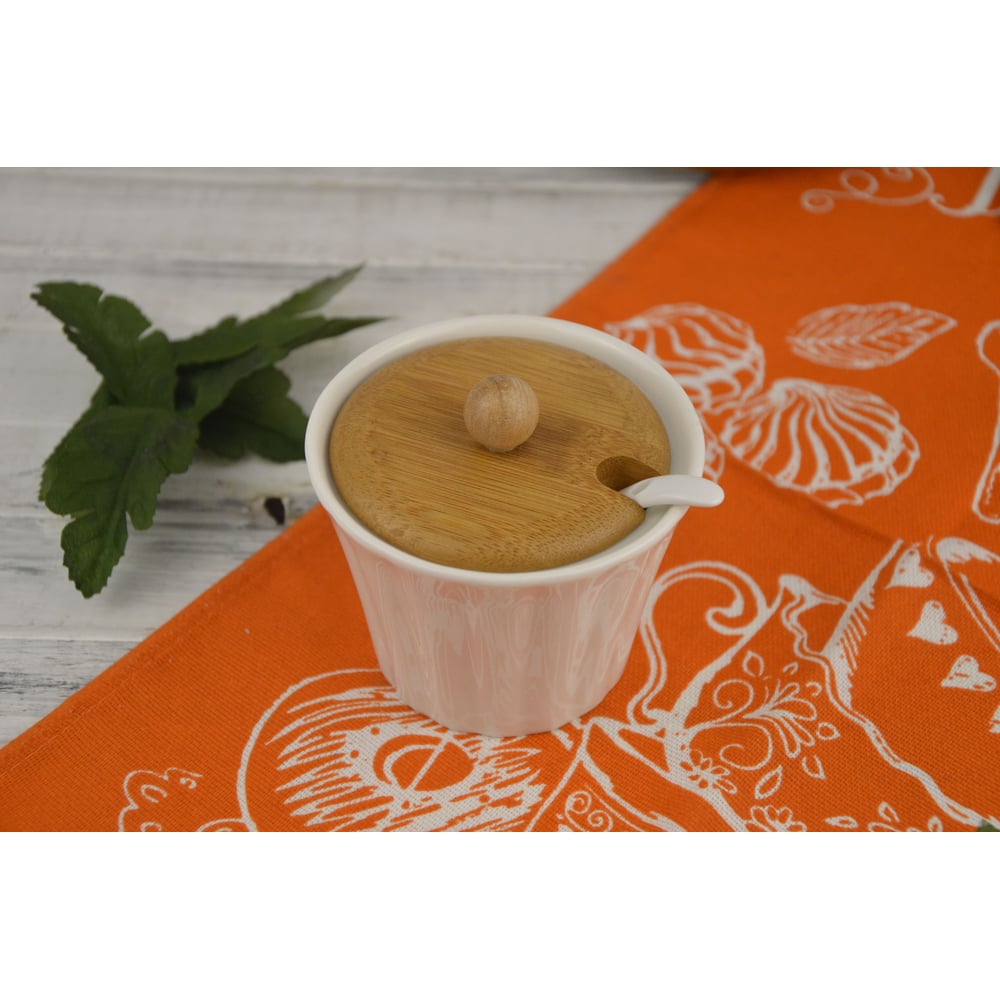 Изображение товара Баночка для специй Bikson 200 мл белая керамическая