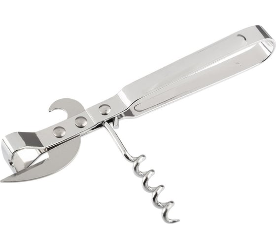 Изображение товара Многофункциональный штопор Mallony semplice, 14.5x3.5 см, хромированный металл 985981