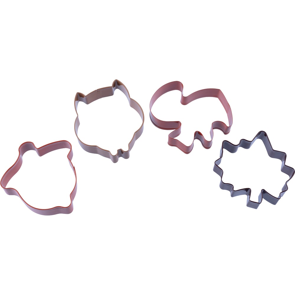 Изображение товара Набор вырубок для мастики и печенья S-CHIEF SHF-0105 4 шт металл Осень