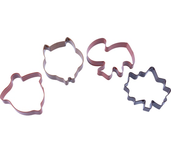 Изображение товара Набор вырубок для мастики и печенья S-CHIEF SHF-0105 металл 4 шт №04 Осень 693927
