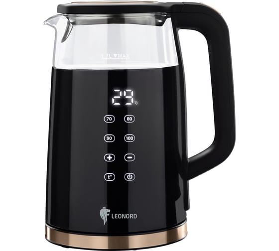 Изображение товара Электрический чайник Leonord le-1511, 1.7 л, черный 106178