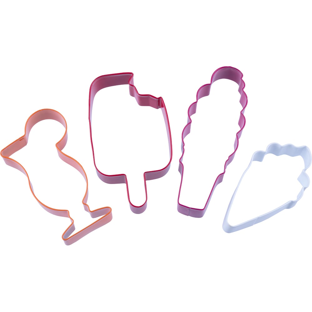 Изображение товара Набор металлических вырубок для мастики и печенья 4 шт S-CHIEF SHF-0105