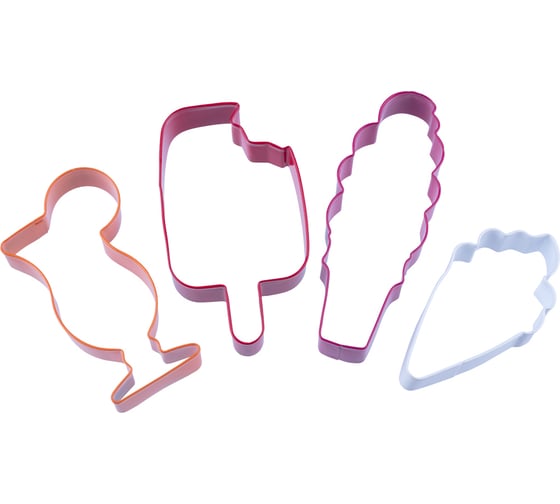 Изображение товара Набор вырубок для мастики и печенья S-CHIEF SHF-0105 металл 4 шт №03 Лето 693926