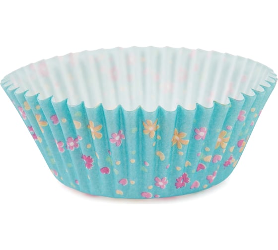 Изображение товара Бумажные формы для выпечки S-CHIEF капсулы PPC-0007 5 см 5x3 см 24 шт №02 цветы 693518