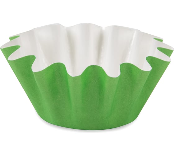 Изображение товара Бумажные формы для выпечки S-CHIEF корзинки PPC-0011 4.5 см 4.5x3 см 12 шт №06 зеленый 693603