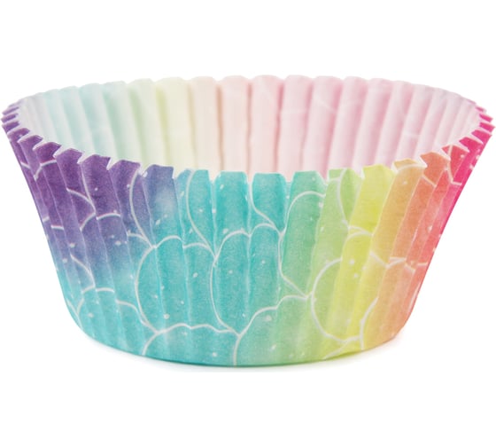 Изображение товара Бумажные формы для выпечки S-CHIEF капсулы PPC-0007 5 см 5x3 см 24 шт №01 радуга 693517