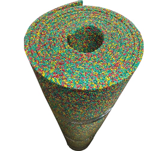 Изображение товара Покрытие из резиновой крошки ООО АМОРТЕКС Микс Времена года (Лето), 1500x3000x10 мм 0323