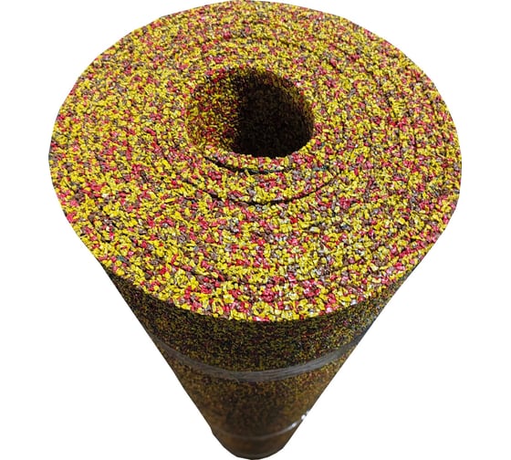 Изображение товара Покрытие из резиновой крошки ООО АМОРТЕКС Микс Времена года (Осень), 1500x6000x10 мм 0336