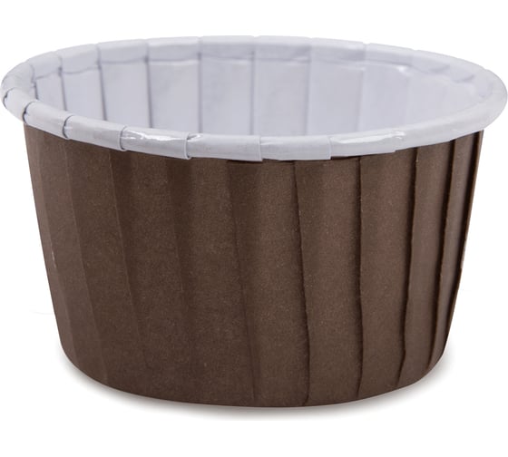 Изображение товара Бумажные формы для выпечки S-CHIEF усиленные с бортиком PPC-0010 5 см 5x3.9 см 12 шт №08 коричневый 693658