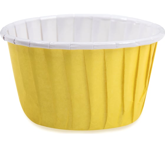 Изображение товара Бумажные формы для выпечки S-CHIEF усиленные с бортиком PPC-0010 5 см 5x3.9 см 12 шт №07 желтый 693656