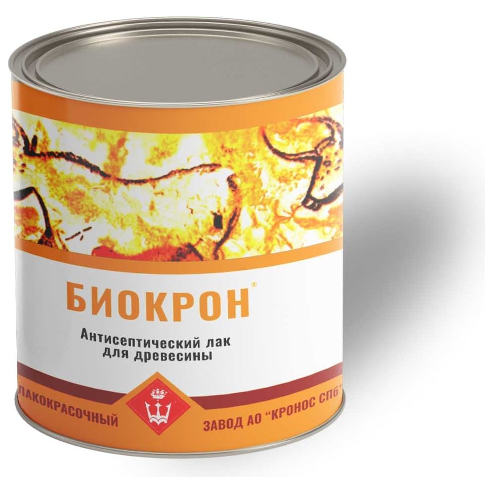 Изображение товара Антисептический алкидный лак для дерева БИОКРОН зеленое яблоко 0,8 кг