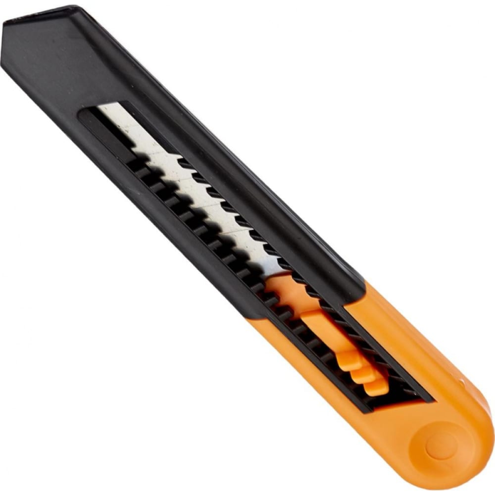 Канцелярский нож ООО Комус нож универсальный sturm выдвижное лезвие пластиковая рукоятка винтовой фиксатор 18 мм