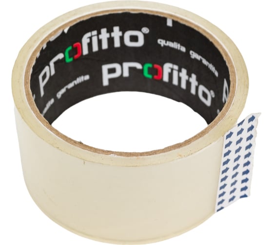 Изображение товара Упаковочная клейкая лента PROFITTO 48 мм х 30 м, 38 мкм, прозрачная 55758