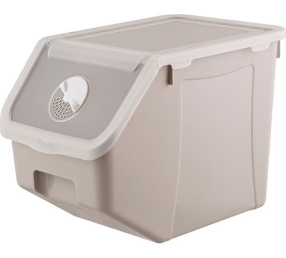 Изображение товара Контейнер для овощей Полимербыт 14 л, бежевый 438241900