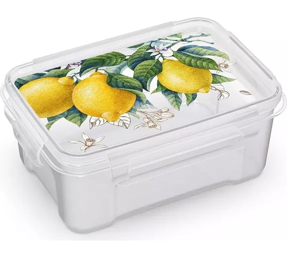 Изображение товара Прямоугольный контейнер Полимербыт Fresh для СВЧ, 0.75 л 437615800