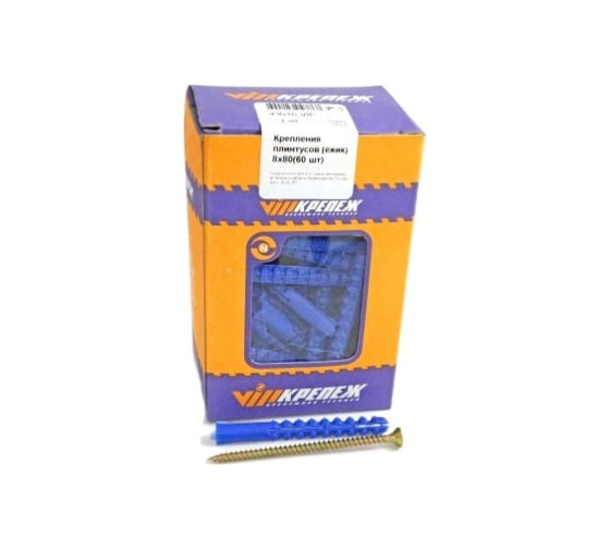 Изображение товара Набор крепления плинтусов VIPкрепеж 60 штук 43016 VIP