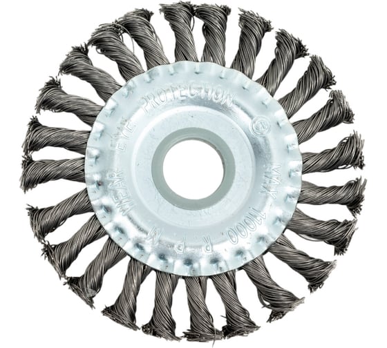 Изображение товара Щетка дисковая жгутовая 125x13x22.2 мм, ворс сталь 0.50 мм EuroBrush EB-DST4L 13-012