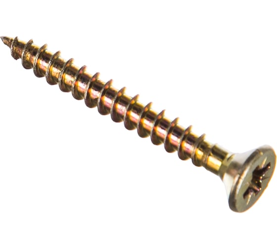 Изображение товара Шуруп VIPкрепеж жёлтый цинк 6х50,130 шт 41404 VIPS