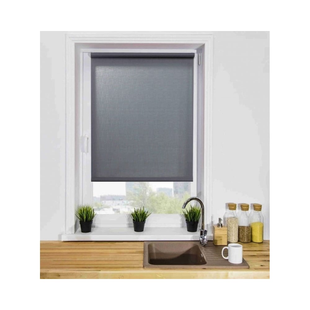 Изображение товара Рулонная штора LM DECOR lm 30-11 серый 67x160 см с цепочным механизмом
