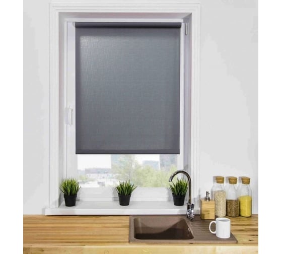 Изображение товара Рулонная штора LM DECOR lm 30-11 серый, 120x170 см 3011120