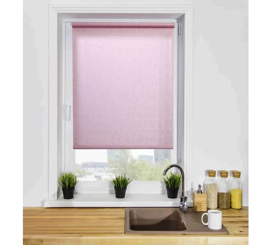 Изображение товара Рулонная штора LM DECOR blackout lm 68-08 розовый, 64x215 см 6808064215