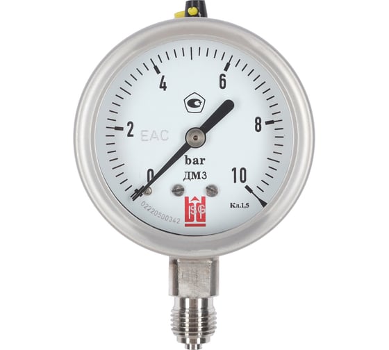 Изображение товара Манометр ДМ 3 063 Р (0-10) бар, класс 1.5, G1/4", DIN CASE BD 1153100004