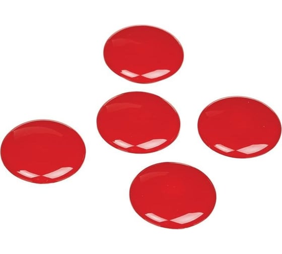 Изображение товара Магнитный держатель для досок Комус 3217 30 мм, 5 штук в упаковке, красный 164387