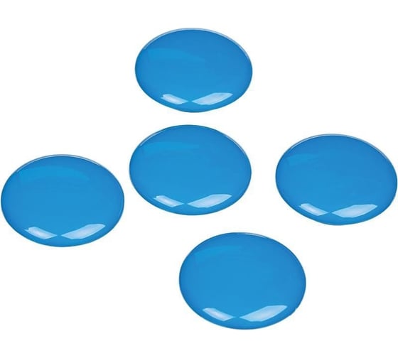 Изображение товара Магнитный держатель для досок Комус 3217 30 мм, 5 штук в упаковке, синий 164386