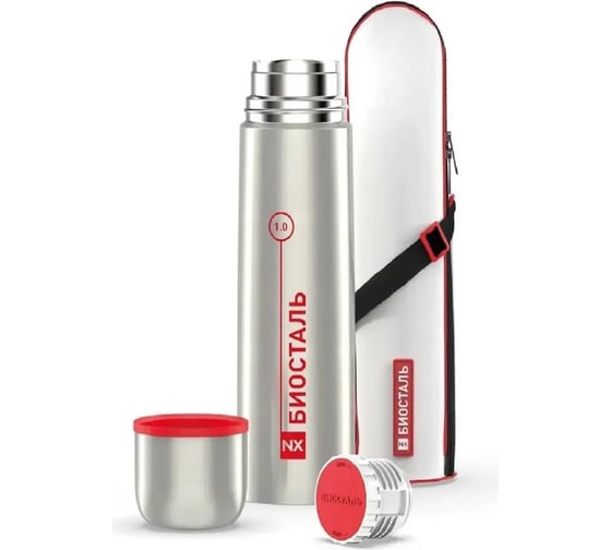 Изображение товара Термос Biostal 1 л, в чехле, стальной NX-1000B