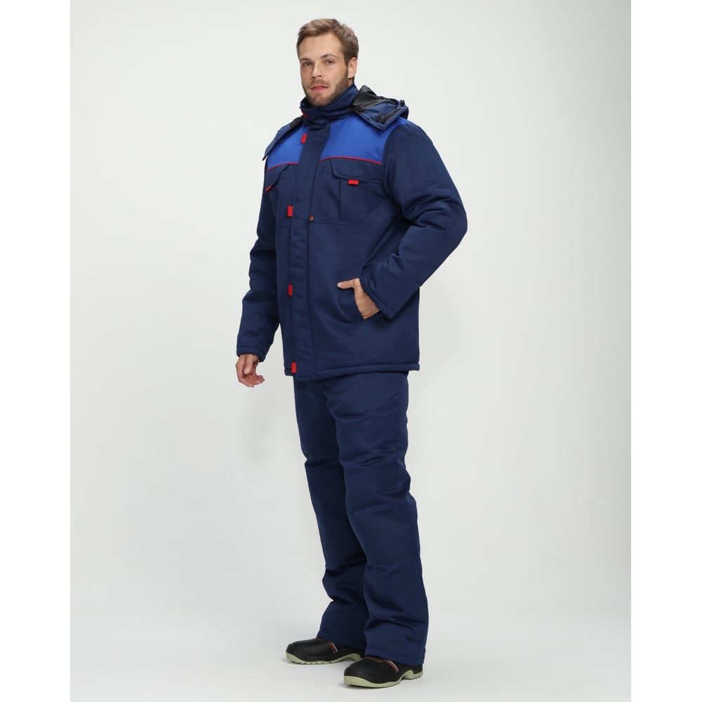 Изображение товара Зимний мужской костюм с брюками Факел Фаворит-1, утепленный, защитный, темно-синий