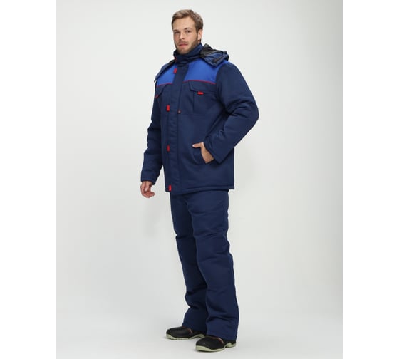 Изображение товара Зимний костюм с брюками Факел Фаворит-1, темно-синий/васильковый, р.52-54, 182-188 87477158.006