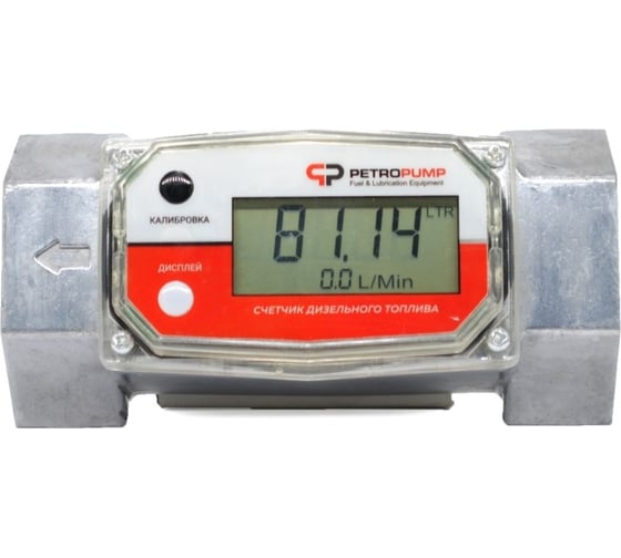 Изображение товара Электронный счетчик для бензина и ДТ Petropump AC-TM1.5 1 1/2 BSP (F), 20-200 л/мин PP820003