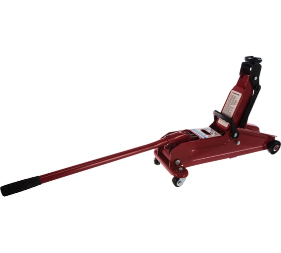 Изображение товара Гидравлический подкатной домкрат 3т +кейс /красный//подъем 390 мм AUTOVIRAZH AV-076013