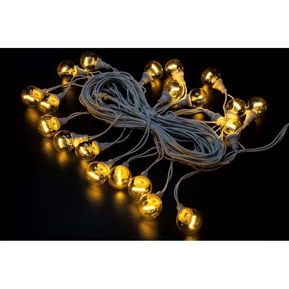 Изображение товара Гирлянда TEAMPROF Винтаж 10м теплый белый IP65 для улицы и интерьера