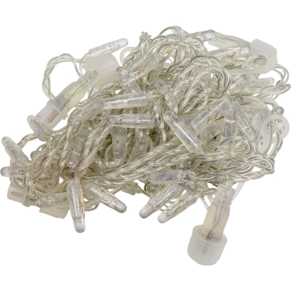 Изображение товара Гирлянда TEAMPROF Нить 10 м 220В с мерцанием зеленый прозрачный провод