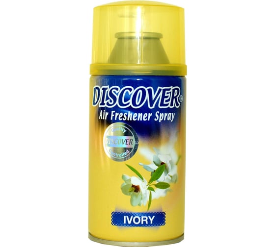 Изображение товара Сменный баллон для автоматического освежителя DISCOVER IVORY 320 мл, древесный/пряный DSR 0016-01