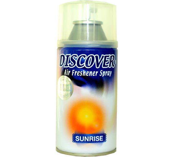 Изображение товара Сменный баллон для автоматического освежителя DISCOVER SUNRISE 320 мл, древесный/цветочный DSR 0016-10