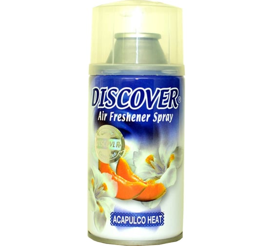 Изображение товара Сменный баллон для автоматического освежителя DISCOVER ACAPULCO HEAT 320 мл, дыня DSR 0016-25