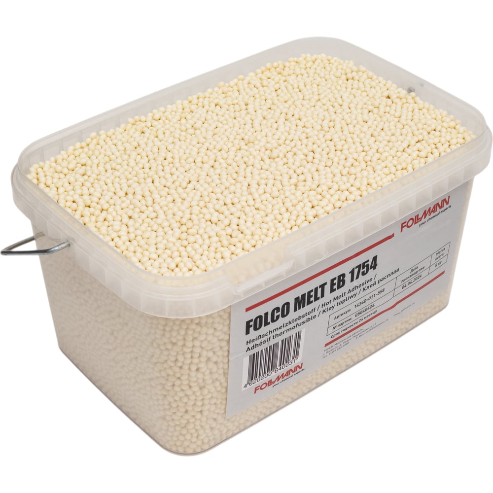 Изображение товара Клей FOLCO MELT EB 1754 расплав (ведро 5 кг) Follmann 14340-011-558