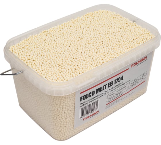 Изображение товара Клей FOLCO MELT EB 1754 расплав (ведро 5 кг) Follmann 14340-011-558