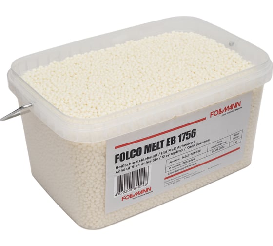 Изображение товара Клей FOLCO MELT EB 1756 расплав (ведро 5 кг) Follmann 14340-001-558