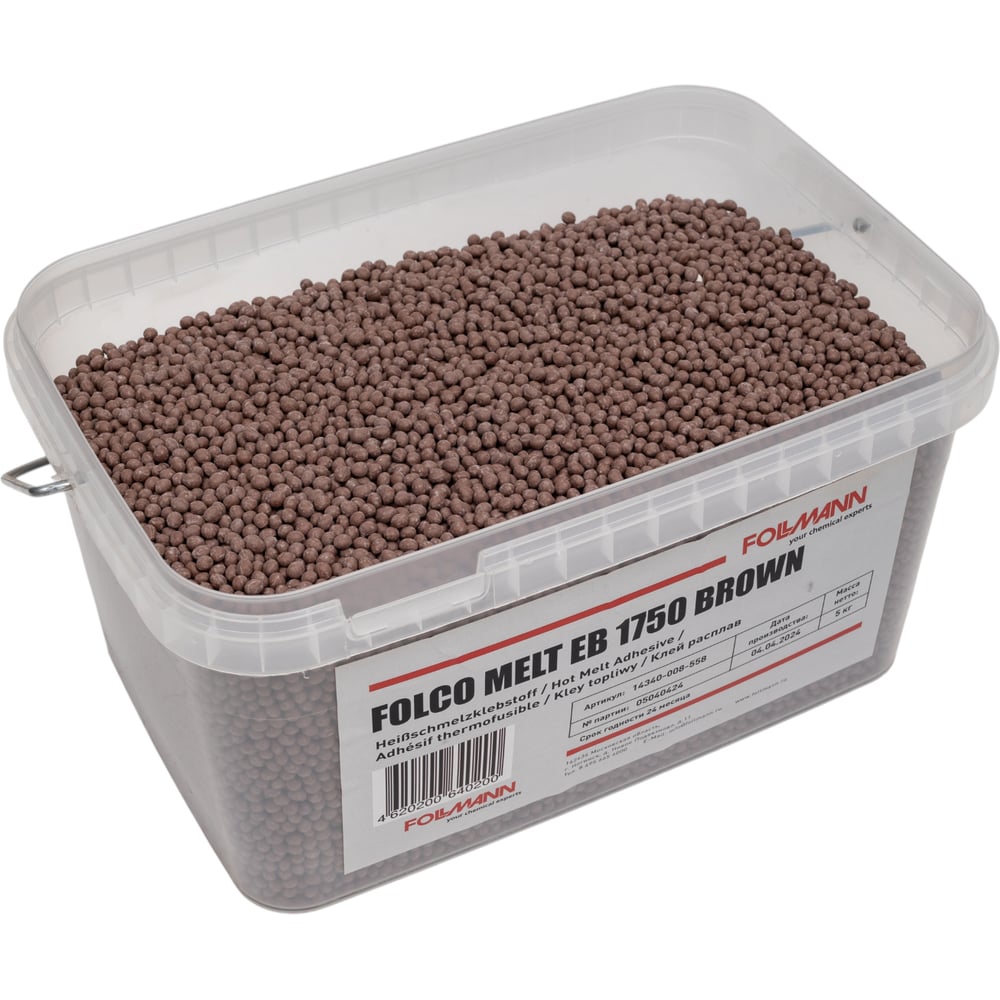 Изображение товара Клей FOLCO MELT EB 1750 BROWN расплав 5 кг для промышленного применения