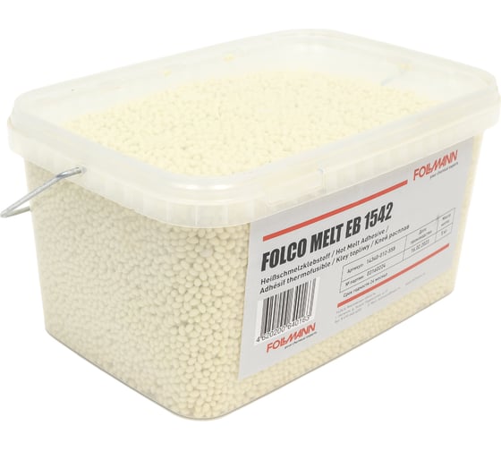 Изображение товара Клей FOLCO MELT EB 1542 расплав (ведро 5 кг) Follmann 14340-012-558