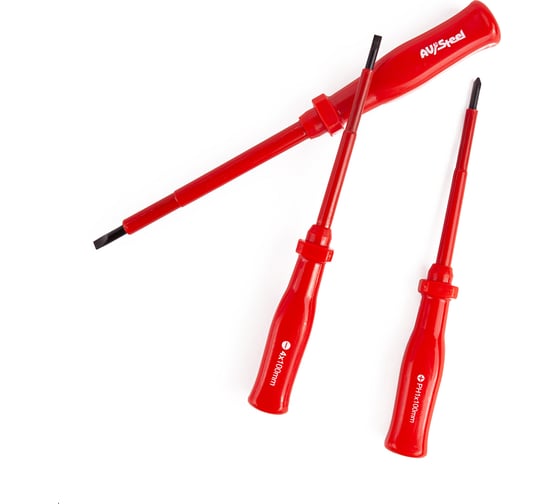 Изображение товара Набор диэлектрических отверток 6 предметов AV Steel AV-495106